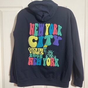 New York Popular patchwork thick hoodie size medium